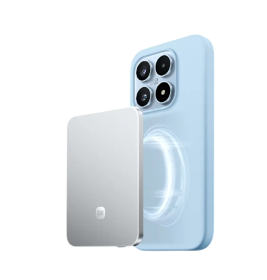 Prijenosna baterija Xiaomi Ultrathin Magnetic Power Bank 5000 15W, srebrna-3