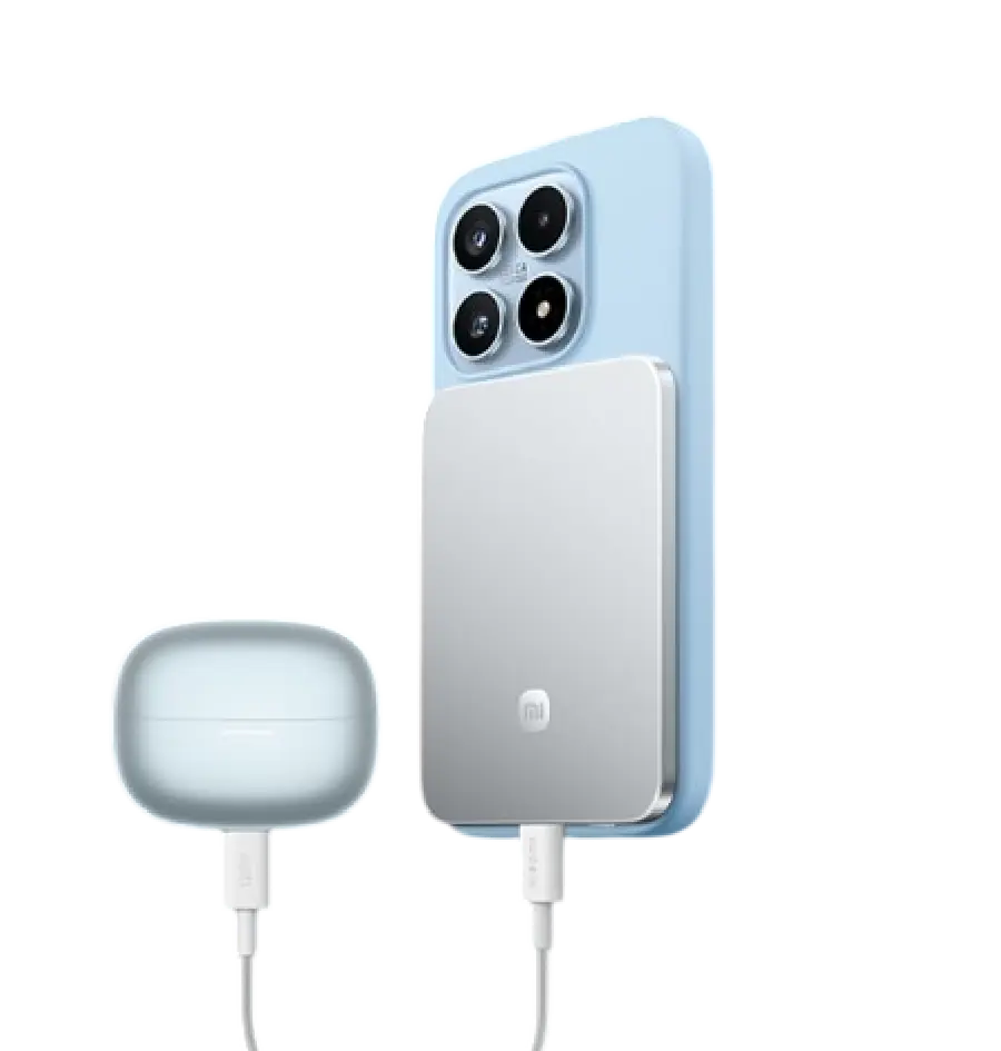 Prijenosna baterija Xiaomi Ultrathin Magnetic Power Bank 5000 15W, srebrna-2