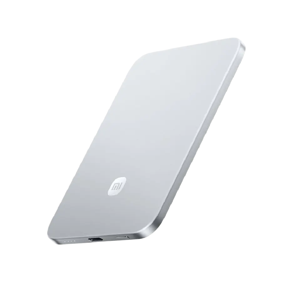 Prijenosna baterija Xiaomi Ultrathin Magnetic Power Bank 5000 15W, srebrna-0
