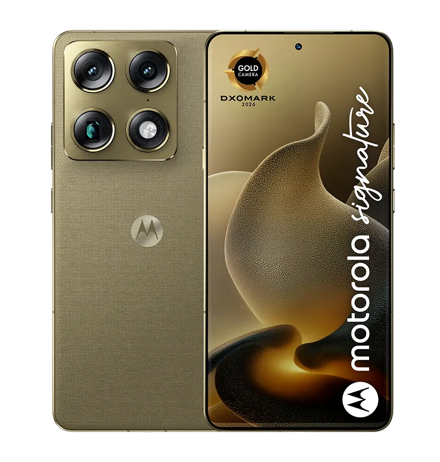 Mobitel Motorola Signature 16/512 Pantone Martini Olive Gold, zlatni-0