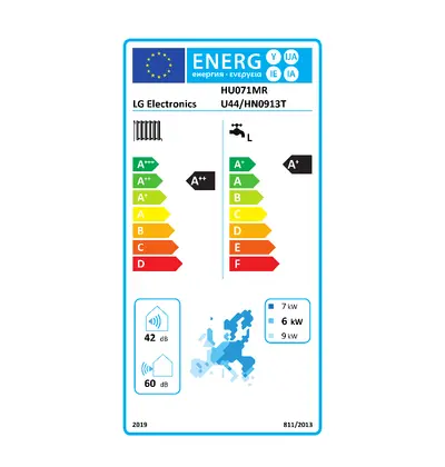 LG HU071MR.U44 - VANJSKA JEDINICA THERMA V SPLIT SNAGE 7KW + LG HN0913T.NK0 - KOMPAKTNA UNUTARNJA JEDINICA SA SPREMNIKOM PTV-A-1