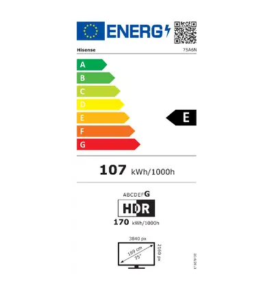 HISENSE 75A6N UHD-1