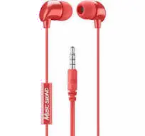 CL SLUŠALICE MUSIC SOUND, IN-EAR, 3,5MM: CRVENE