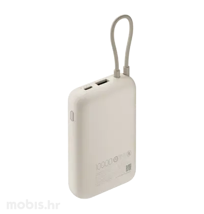XIAOMI POWER BANK 10000MAH (INTEGRATED CABLE) TAN-PRIJENOSNA BATERIJA-1