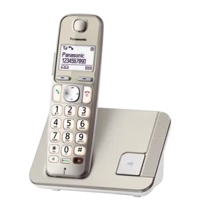 Bežični fiksni telefon Panasonic KX-TGE210FXN, zlatni
