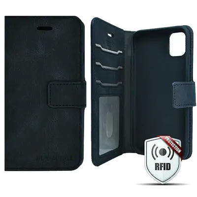 MM BOOK TORBICA IPHONE 14 PRO MAX WALLET ANTI RFID CRNA