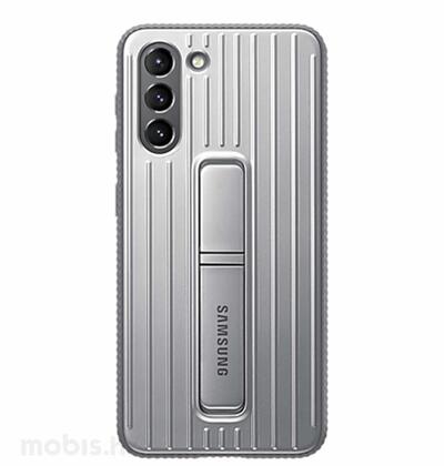 ZAŠTITNA STOJEĆA MASKA ZA SAMSUNG GALAXY S21+: SVIJETLO SIVA