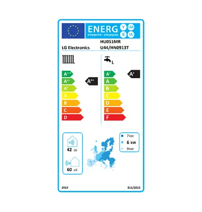 LG HU051MR.U44 VANJSKA JEDINICA THERMA V SPLIT SNAGE 5.5KW + LG HN0913T.NK0 - KOMPAKTNA UNUTARNJA JEDINICA SA SPREMNIKOM PTV-A-1