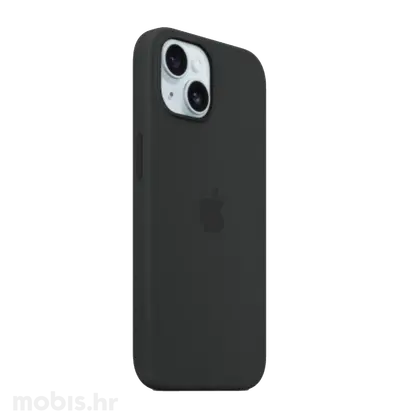 Apple Silicone Case Magsafe iPhone 15 crna, silikonska maska-1
