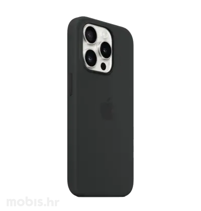 Apple Silicone Case Magsafe iPhone 15 Pro crna, silikonska maska-1