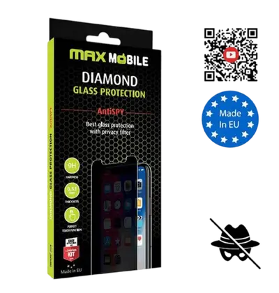 Zaštitno staklo MaxMobile za iPhone 15 Pro Diamond 2.5D Antispy