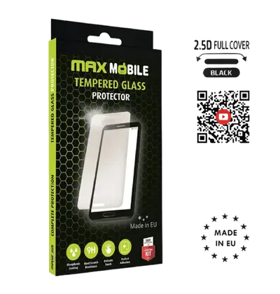Zaštitno staklo MaxMobile za iPhone 15 Pro Diamond 2.5D Full Cover, crno
