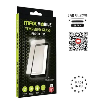 Zaštitno staklo MaxMobile za iPhone 15 Pro Max Diamond 2.5D Full Cover, crna