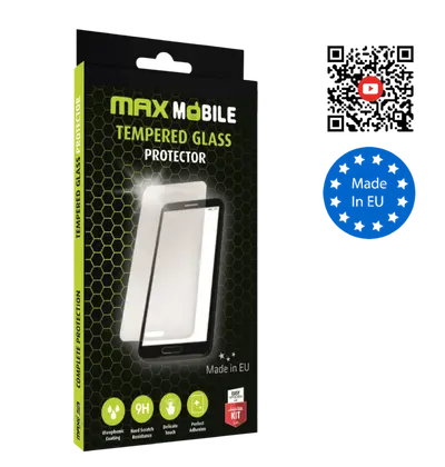 Zaštitno staklo MaxMobile za iPhone 16 Diamond 2.5D Full Cover, crno