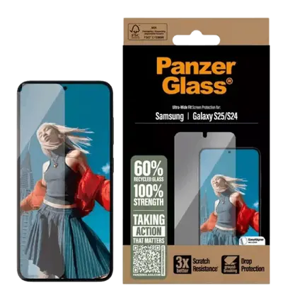 Zaštitno staklo PanzerGlass Ultra Wide Fit Privacy za Samsung Galaxy S25/S24