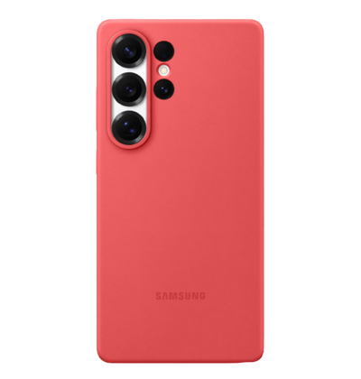 Zaštitna maska Samsung Silicone Case za Samsung Galaxy S25 Ultra, crvena