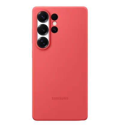 Zaštitna maska Samsung Silicone Case za Samsung Galaxy S25 Ultra, crvena