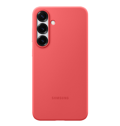 Zaštitna maska Samsung Silicone Case za Samsung Galaxy S25 , crvena