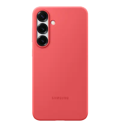 Zaštitna maska Samsung Silicone Case za Samsung Galaxy S25 , crvena