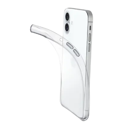 Maska za mobitel Cellularline za iPhone 16 Fine, prozirna