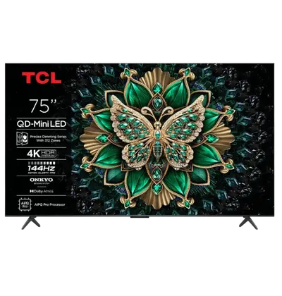 Televizor TCL 75" 75C6K 4K, QD-MINI LED, Google TV, 144HZ