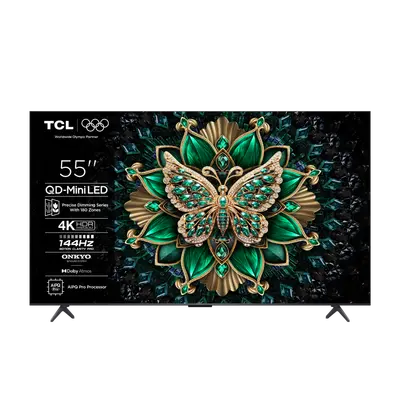 Televizor TCL 55" 55C6K 4K, QD-MINI LED, Google TV, 144HZ