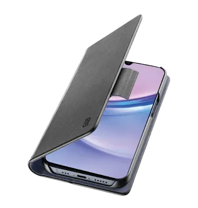 Zaštitna maska Cellularline Book Essential za Samsung Galaxy A16, crna