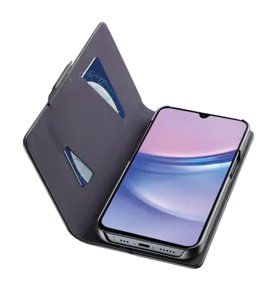 Zaštitna maska Cellularline Book Essential za Samsung Galaxy A16, crna-1