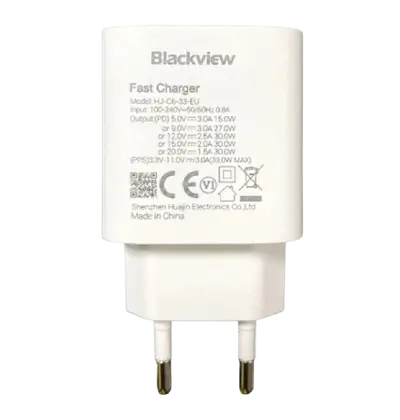 Strujni punjač Blackview Quick Charge 33W, bijeli