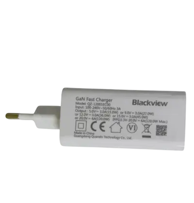 Punjač Blackview BLVPUNJ08, 120W Quick Charge, USB-C za BL9000, BL9000 Pro, bijeli