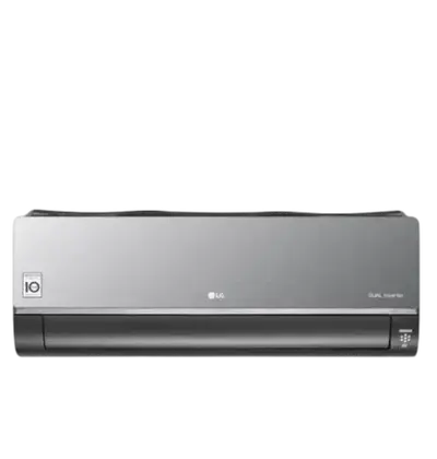 Klima uređaj LG Artcool Mirror 6,6/7,5 KW (AC24BK.NSK / AC24BK.U24), unutarnja i vanjska jedinica, crna