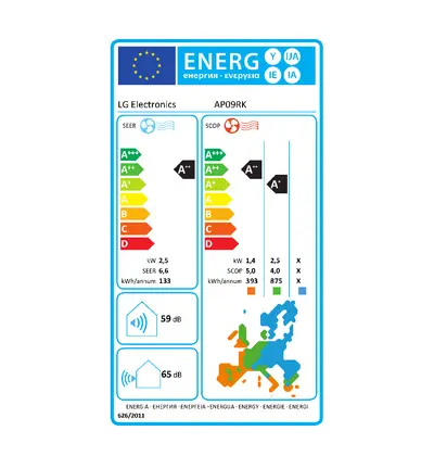 Klima uređaj LG Pure AP09RK.NSJ/AP09RT.UA3, unutarnja i vanjska klima-2