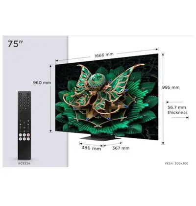 Televizor TCL Mini Led TV 75" 75C7K, Google TV-1