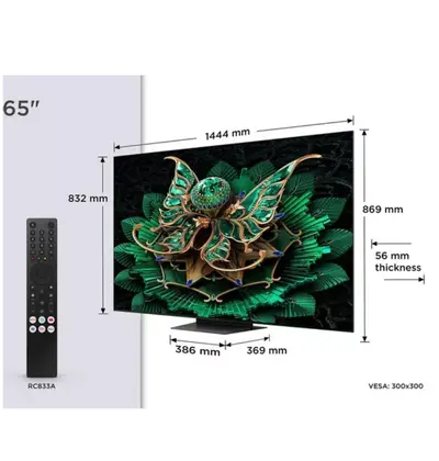Televizor TCL Mini Led 65" 65C7K, Google TV-1