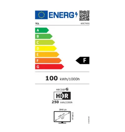 Televizor TCL Mini Led 65" 65C7K, Google TV-2