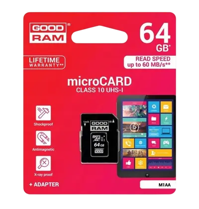 Memorijska kartica GoodRAM microSD 64GB UHS I U3 A2 + adapter