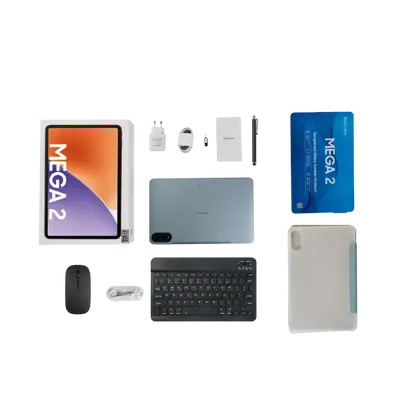 Tablet Blackview Mega 2 12/256GB LTE, 12", sivi + gratis preklopna torbica, olovka, tipkovnica, bežični miš, punjač, slušalice-4
