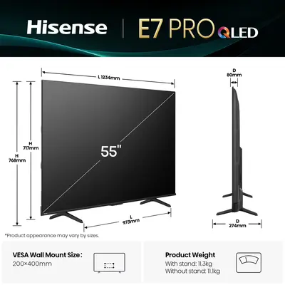 Televizor Hisense 55E7Q Pro UHD (Quantum Dot) 4K TV-3
