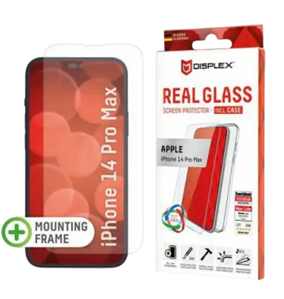 Zaštitno staklo Displex Real Glass 2D za iPhone 14 Pro Max + prozirna maskica (1713)
