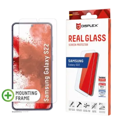 Zaštitno staklo DISPLEX Real Glass 2D za Samsung Galaxy S22/S23 + prozirna maskica (01778)