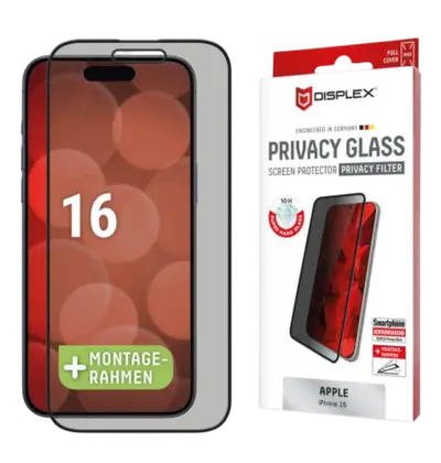 Zaštitno staklo Displex Premium Glass Full Cover za iPhone 16 (02016)