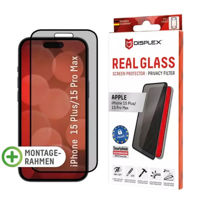 Zaštitno staklo Displex Privacy Glass za iPhone 15 Plus/15 Pro Max
