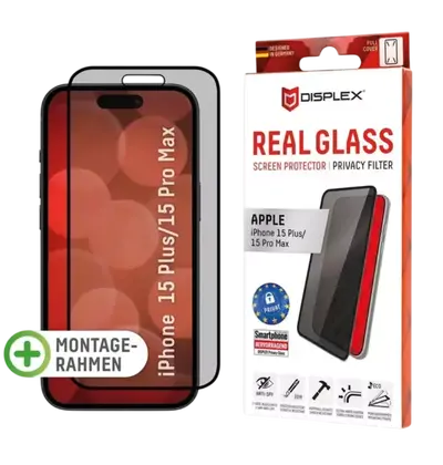 Zaštitno staklo Displex Privacy Glass za iPhone 15 Plus/15 Pro Max