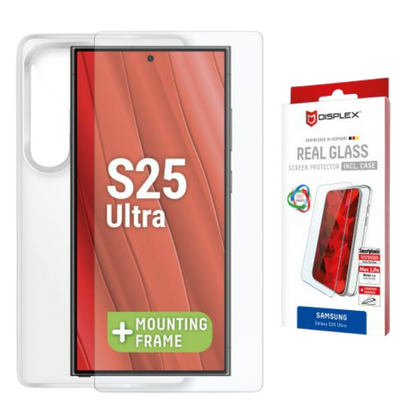 Zastitno staklo Displex Real Glass 2d za Samsung Galaxy S25 Ultra, + prozirna maskica (02079)