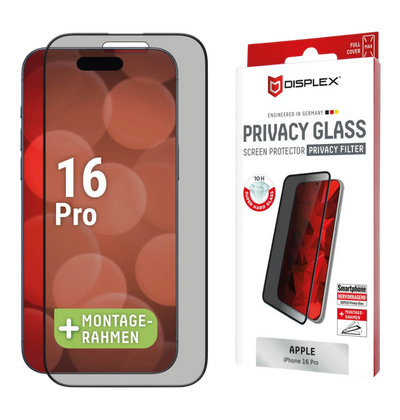 Zaštitno staklo Displex Privacy Glass Full Cover za iPhone 16 Pro (01999)