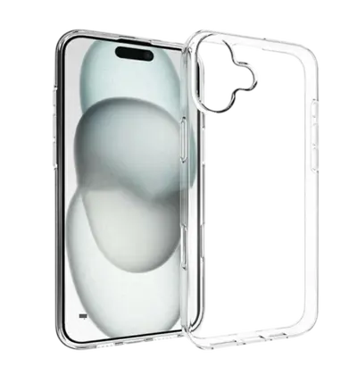 Zaštitna maska MaxMobile TPU za iPhone 16E Ultra Slim, prozirna