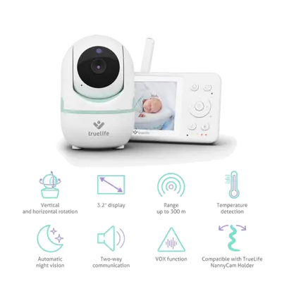 Digitalni video monitor za bebe TrueLife NannyCam R4-1