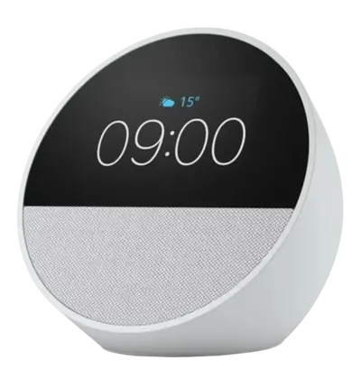 Pametni zvučnik Amazon Echo Spot, (2024), 2,83", WIiFi, BT, bijeli