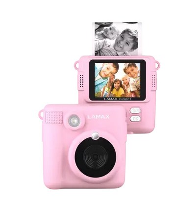 Dječji fotoaparat Lamax InstaKid1, rozi