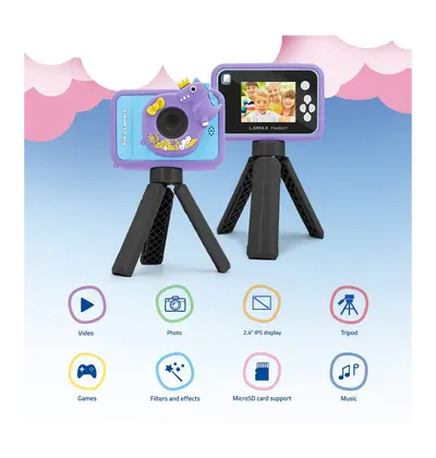 Dječji fotoaparat Lamax PixelKid1, plavi-4